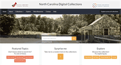 Desktop Screenshot of digital.ncdcr.gov