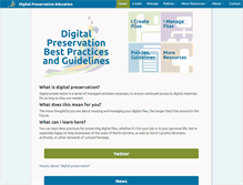 Tablet Screenshot of digitalpreservation.ncdcr.gov